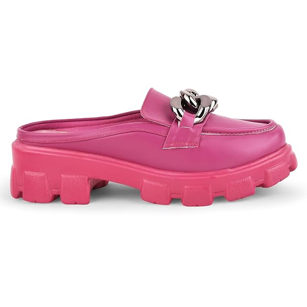 Radiant Sapphire Chain Half Loafers for Women and Girls  Rani