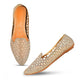 Embellished Pointed-Toe Jutti in Copper / 36