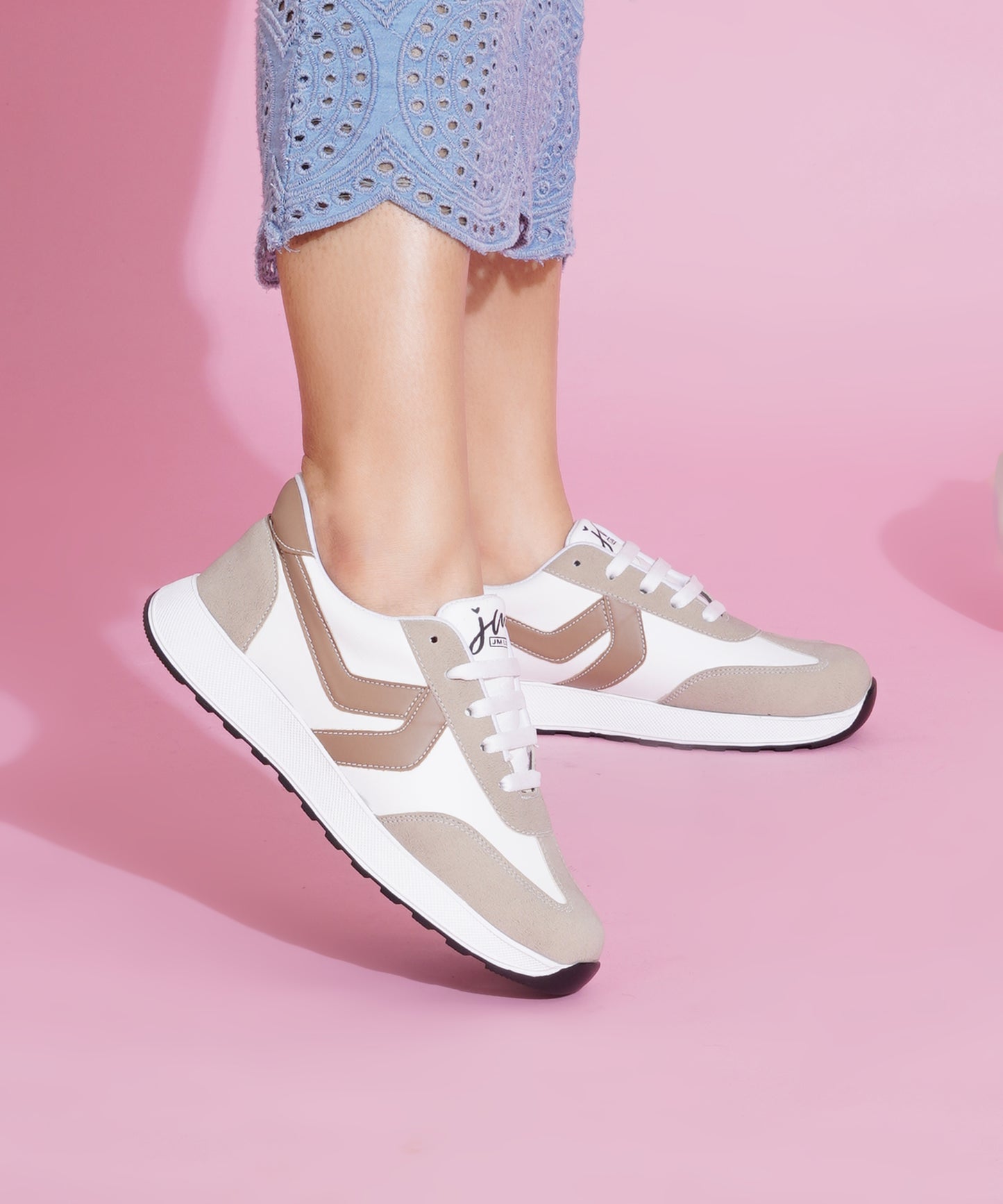Beige-White