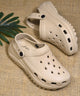 Clogs for Women with Back Strap and Chunky Platform Sole | JM Looks in Beige / 37