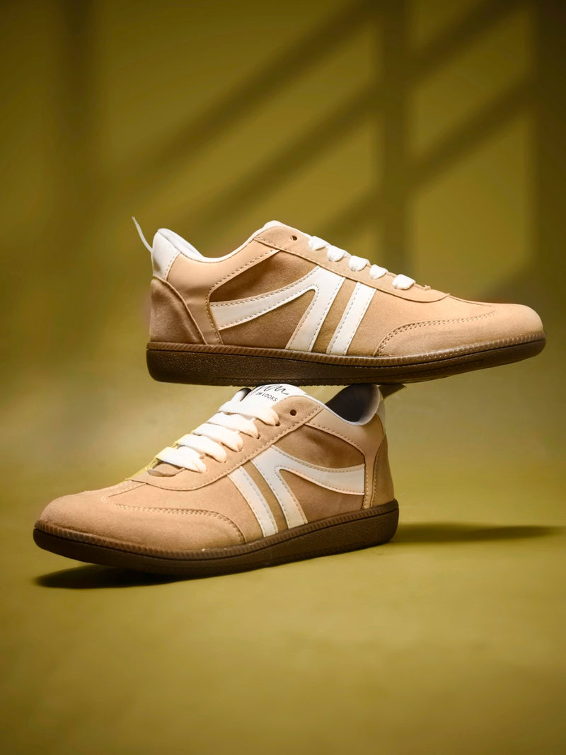Retro Stripe Suede Sneakers - 6