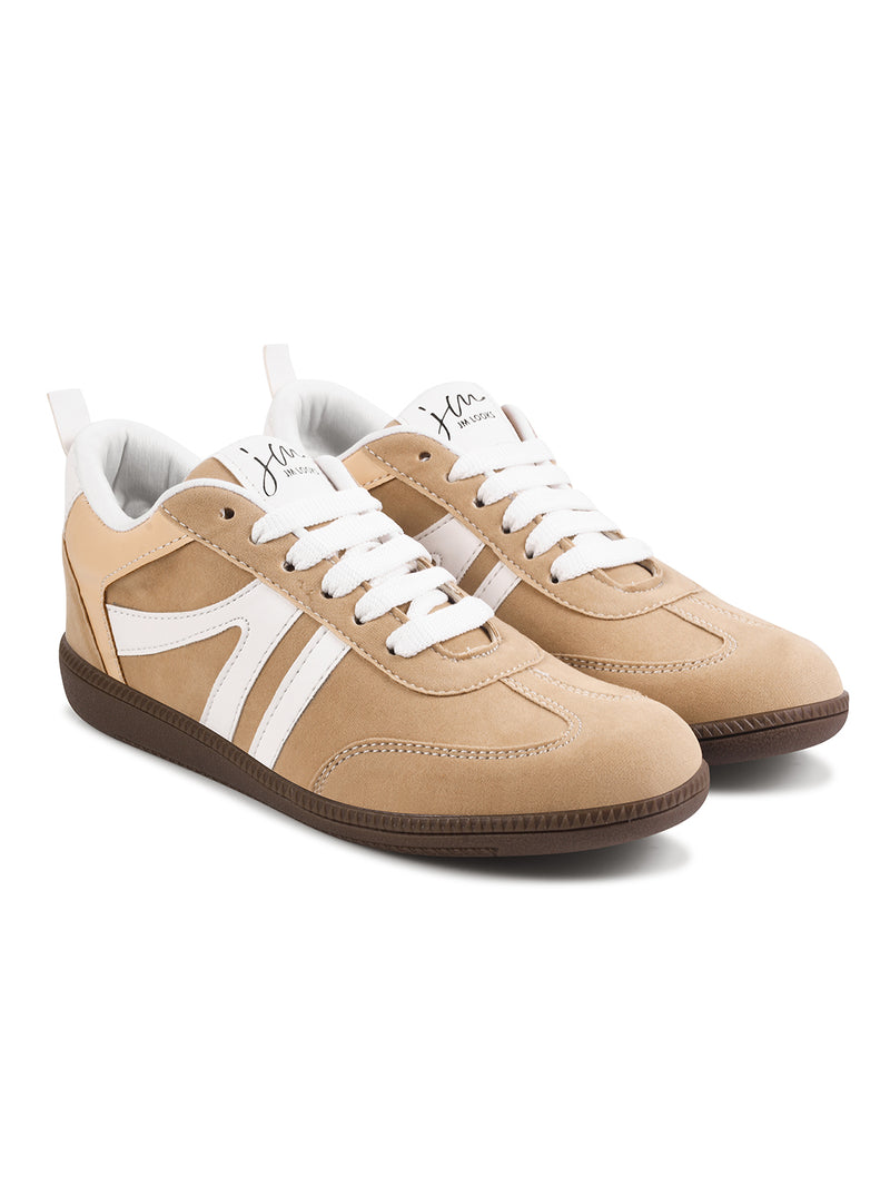 Retro Stripe Suede Sneakers - 7