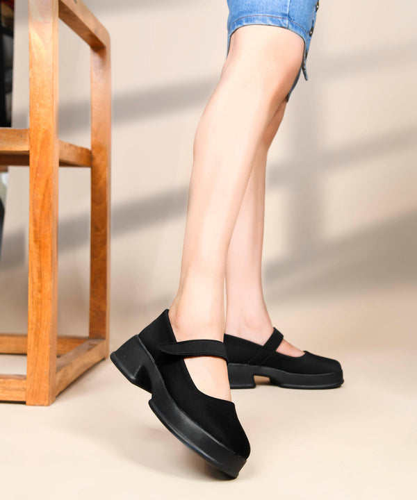 platform mary jane Black