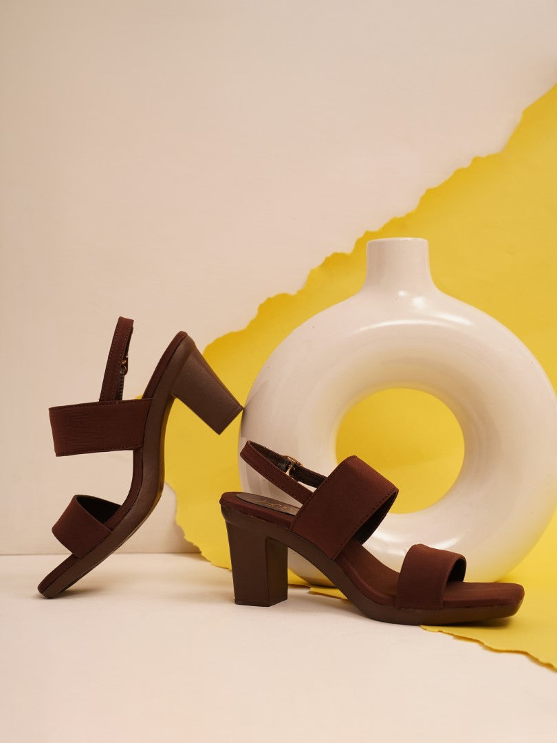 JM Looks Women's Ethnic Toe-Loop Flat Sandals | Threadwork Strap Slip-Ons Brown