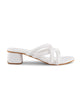 Jm Looks Block Heel Women's Padded Multi-Strap in White / 36