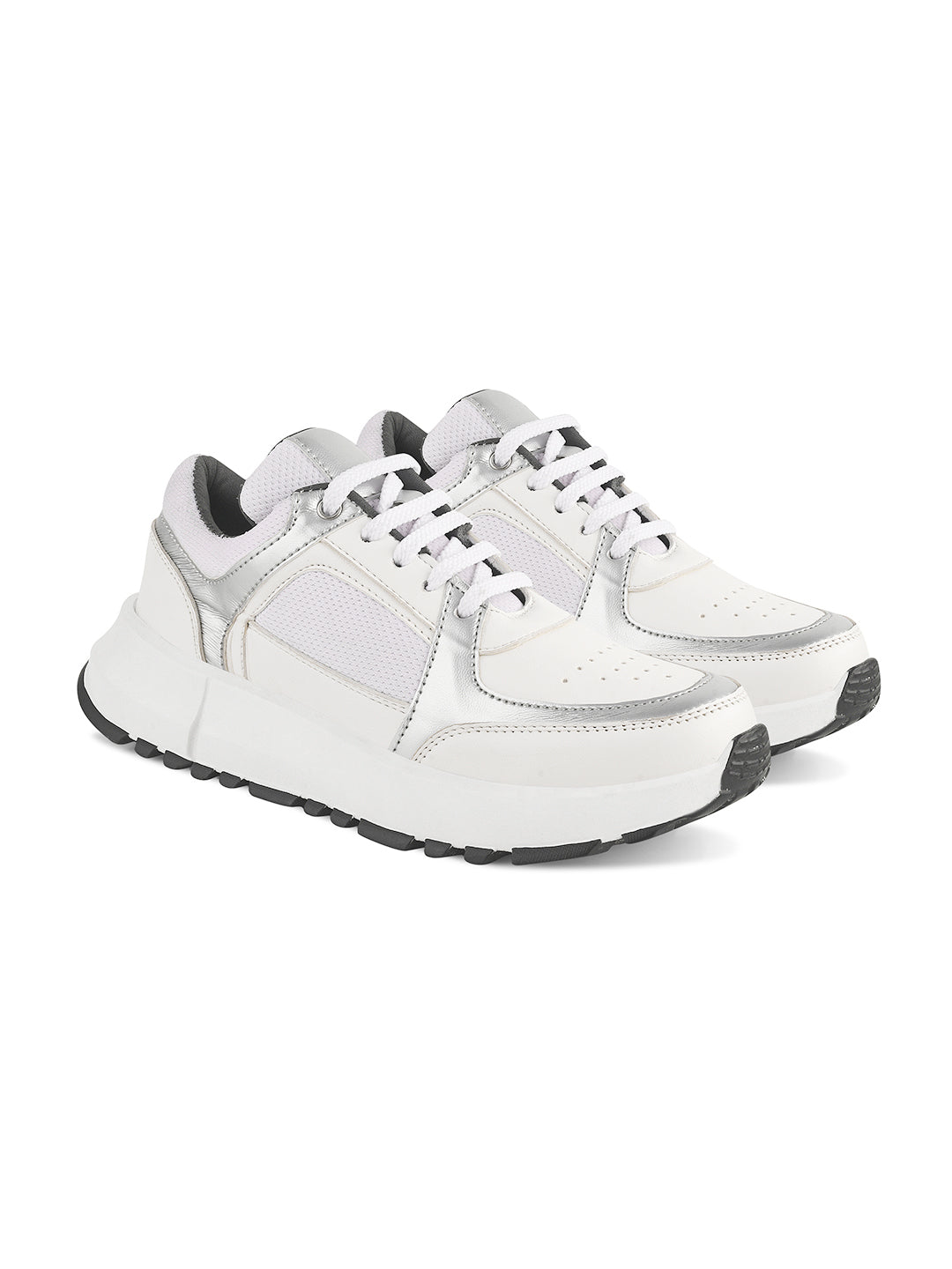 JM Looks Women's Casual Sneaker Shoes | Stylish & Comfortable Daily Footwear Grey