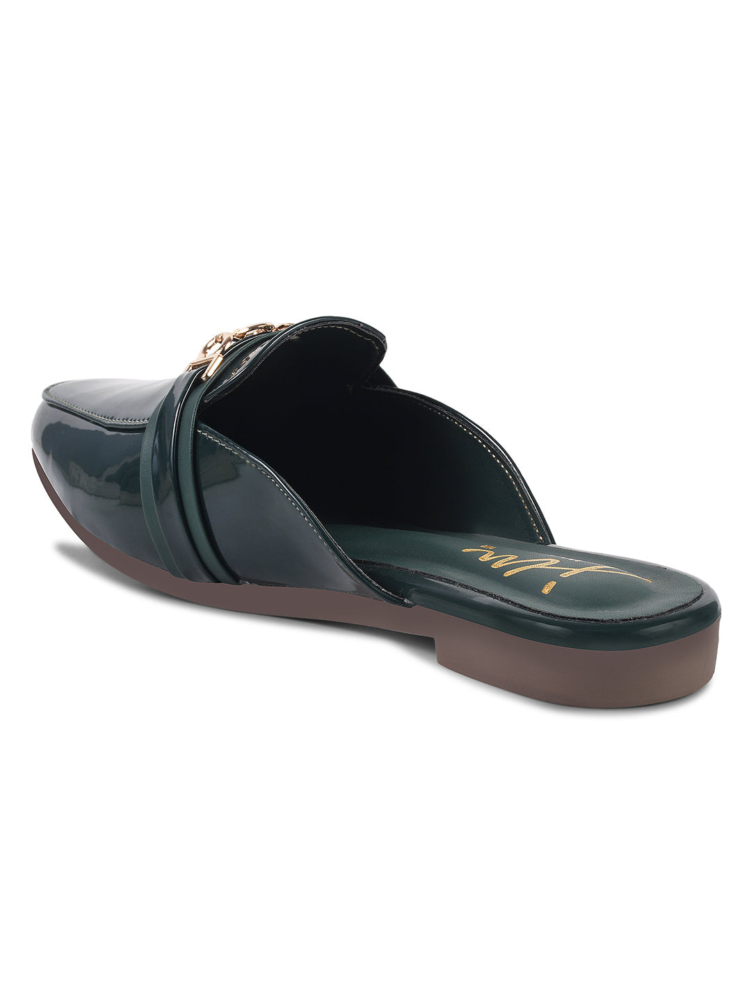 JM Looks Women's Toe-Loop Ethnic Flat Sandals | Traditional Festive Footwear Green