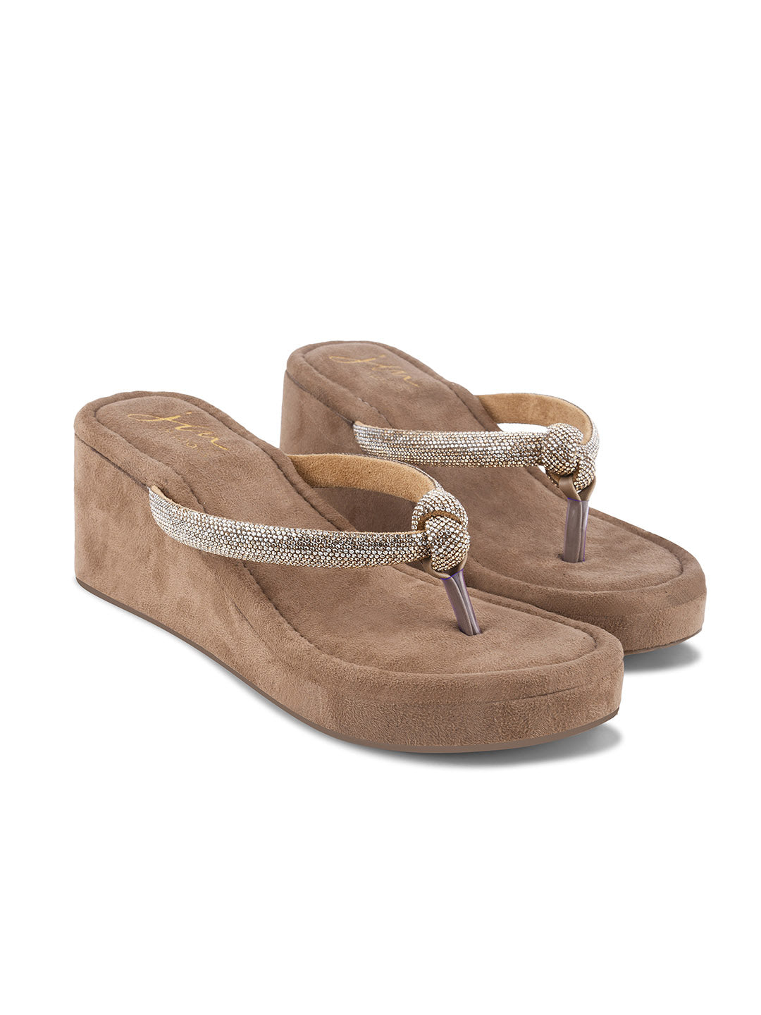 Designer Bling Wedge Sandals