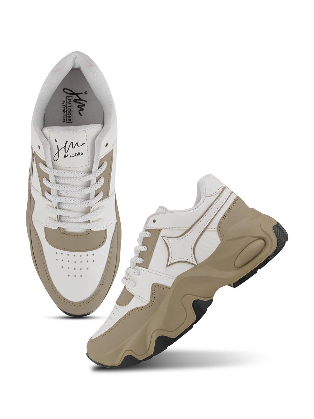Beige-White
