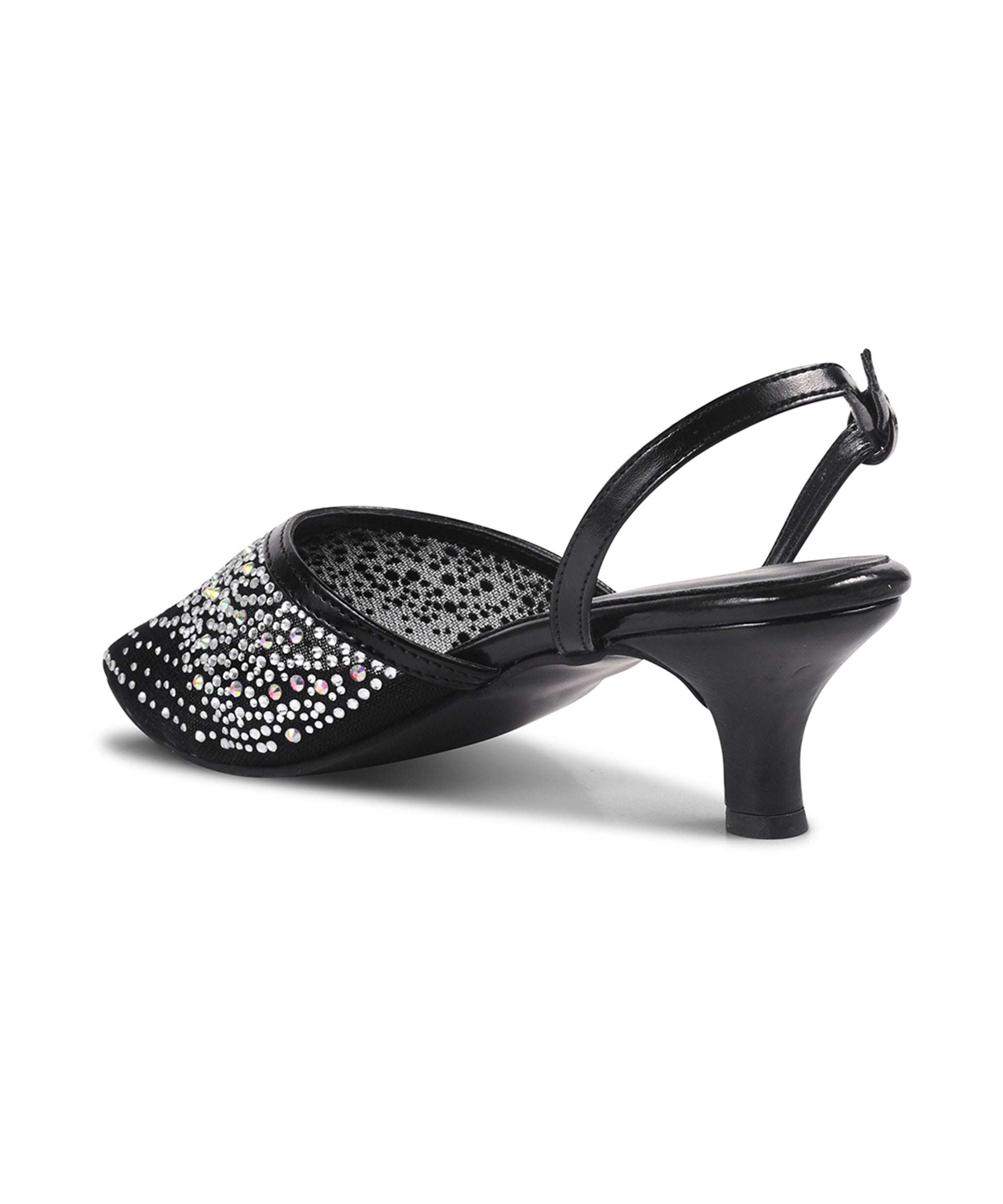 Rhinestone Heels for Women | Special Occasion Shoes | JM Looks Black