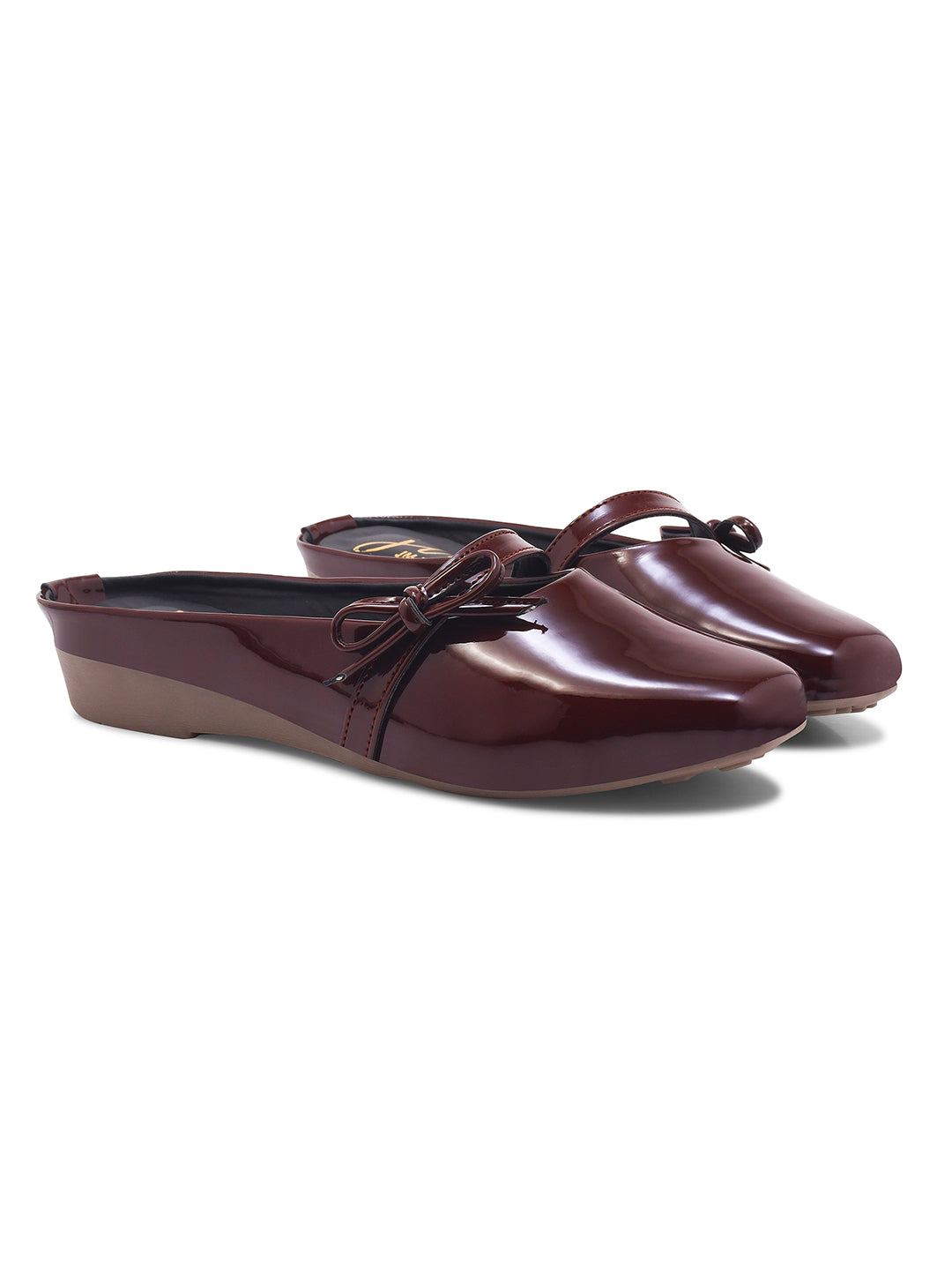 JM Looks Women's Ethnic Toe-Loop Flat Sandals | Stylish Patterned Slip-Ons Cherry