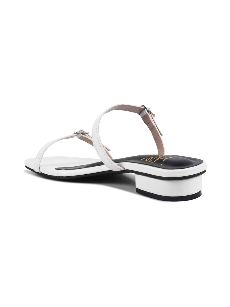 Toe-Ring Sandals | Minimalist Summer Footwear | JM Looks White