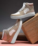 Jm Looks High-Top Casual Lace-Up Sneakers in Beige / 36