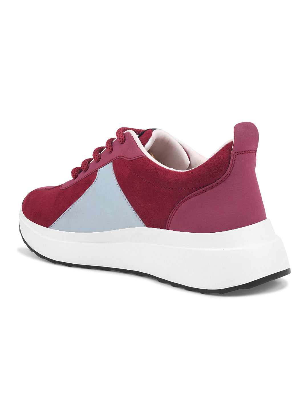 Chunky Lace-Up Sneakers with Cushioned Sole