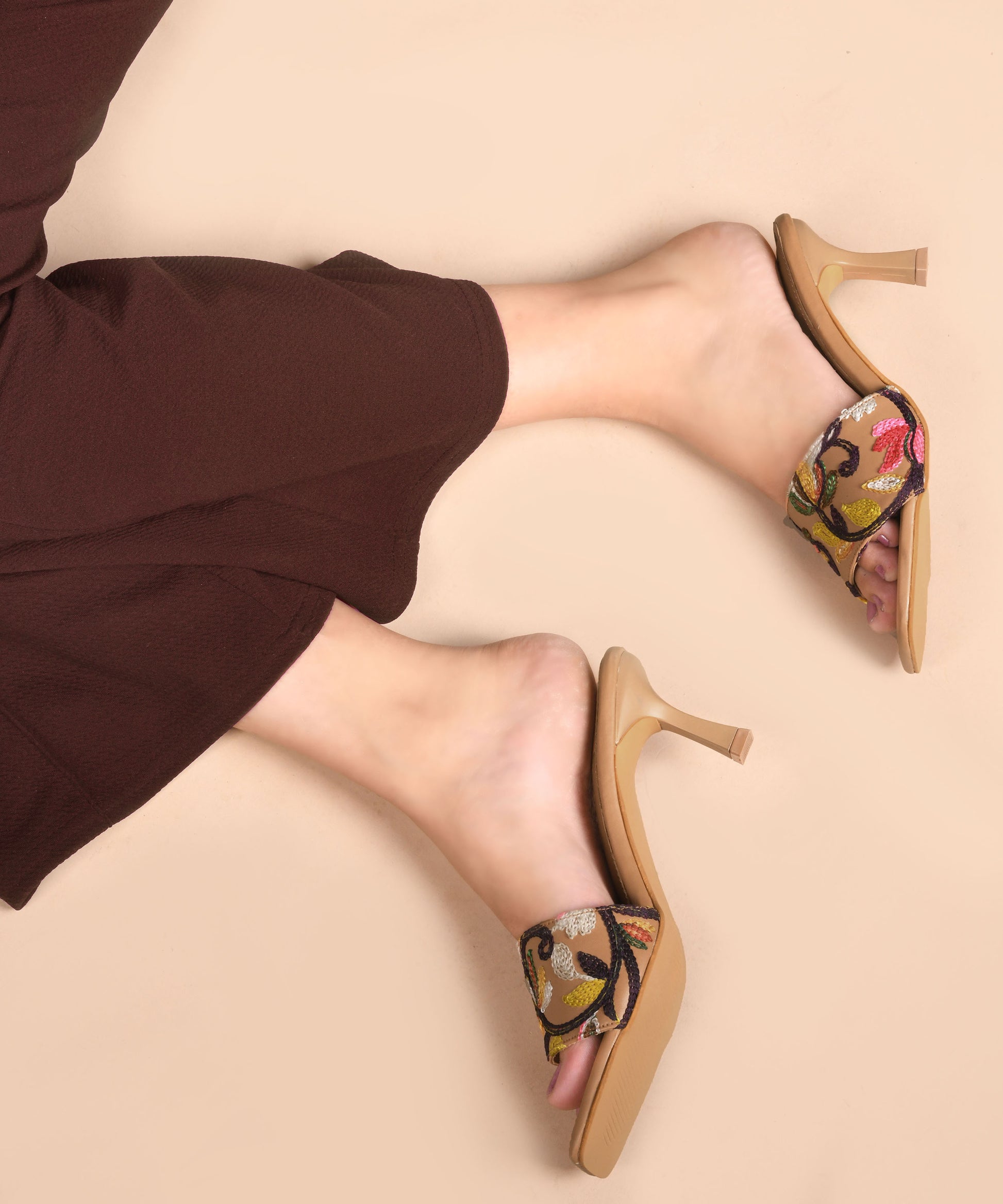 Beige Slingback Pumps | Comfortable Work Heels | JM Looks Beige