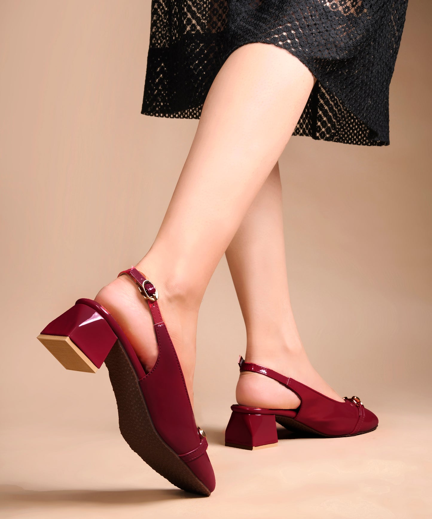 Black Stiletto Pumps for Women | Office Heels | JM Looks Cherry