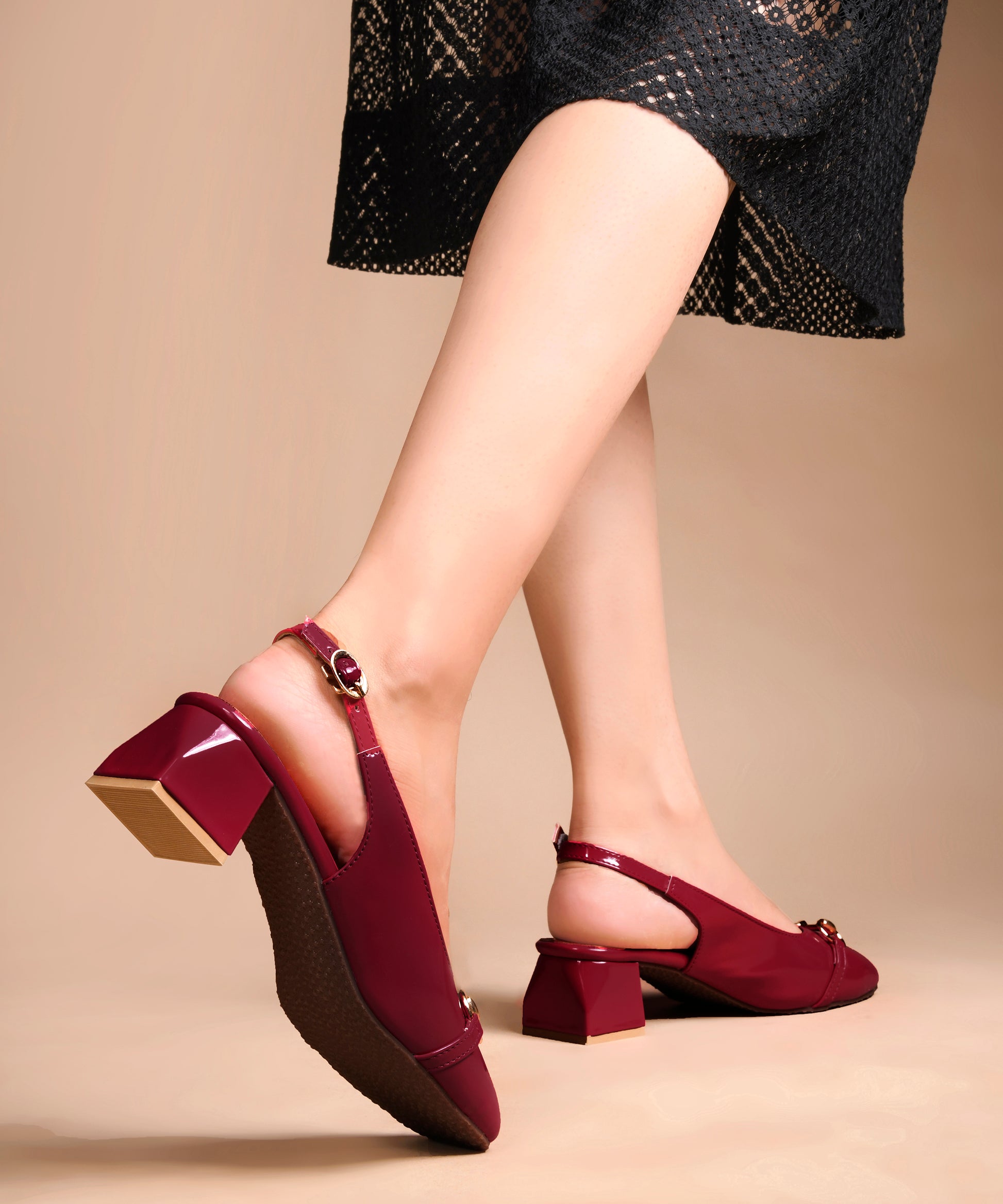Black Stiletto Pumps for Women | Office Heels | JM Looks Cherry