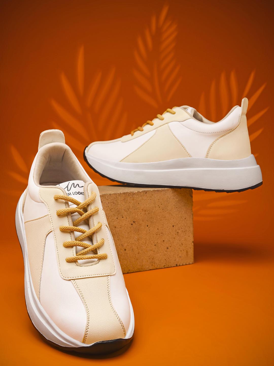 Chunky Lace-Up Sneakers with Cushioned Sole