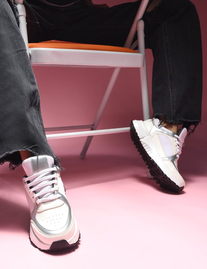 JM Looks Women's Casual Sneaker Shoes | Stylish & Comfortable Daily Footwear Grey