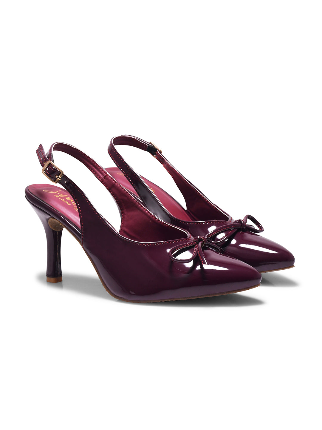 JM Looks Embroidered Ethnic Flat Sandals for Women | Handcrafted Traditional Slip-Ons Cherry