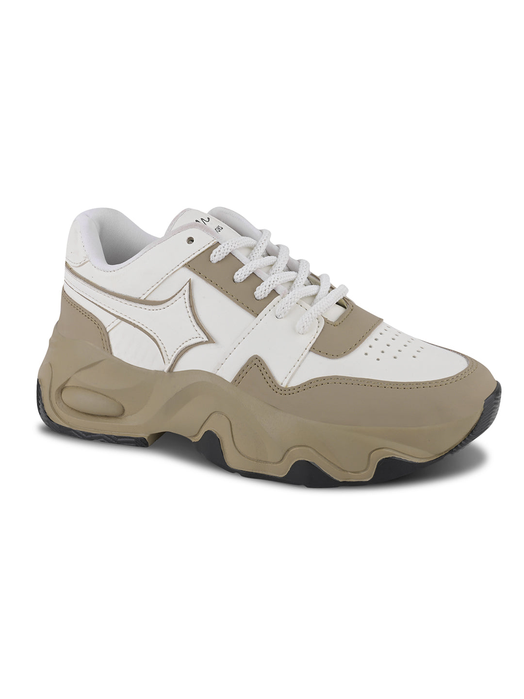 Beige-White