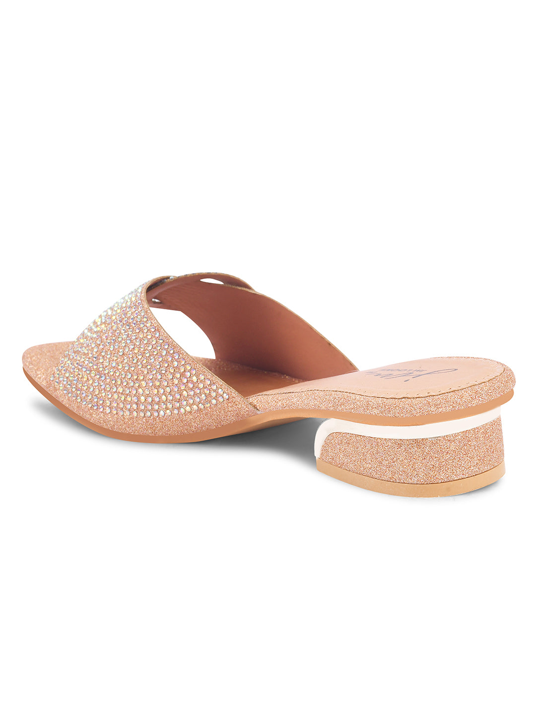 JM Looks women's mules with an embellished strap and a buckle-like detail
 Sultan