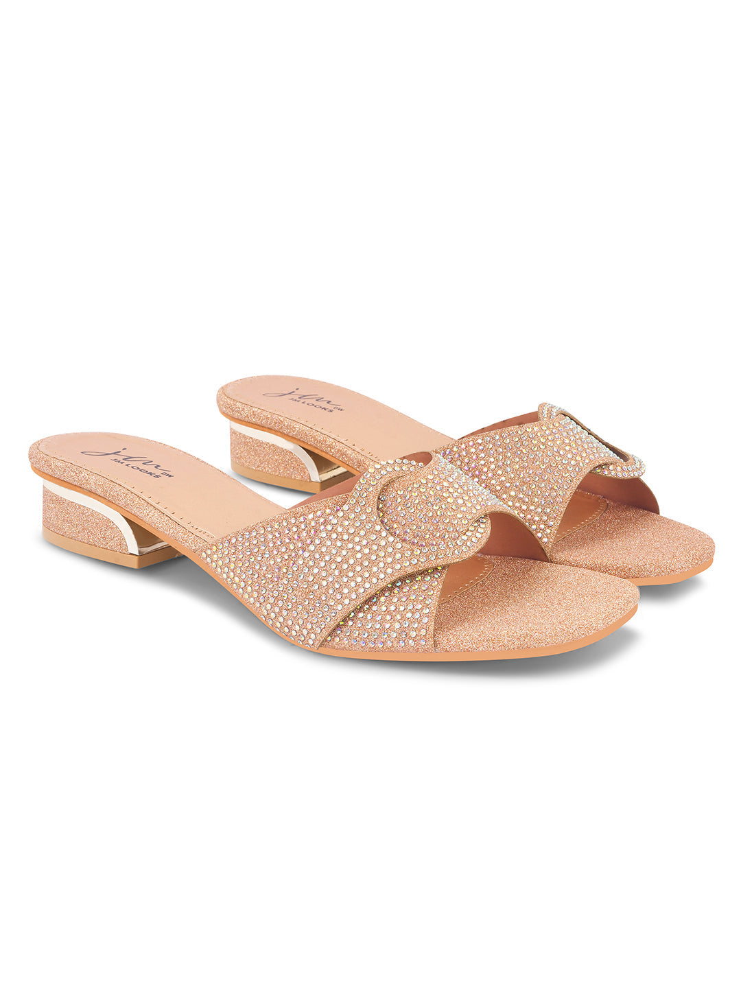 JM Looks women's mules with an embellished strap and a buckle-like detail
 Sultan