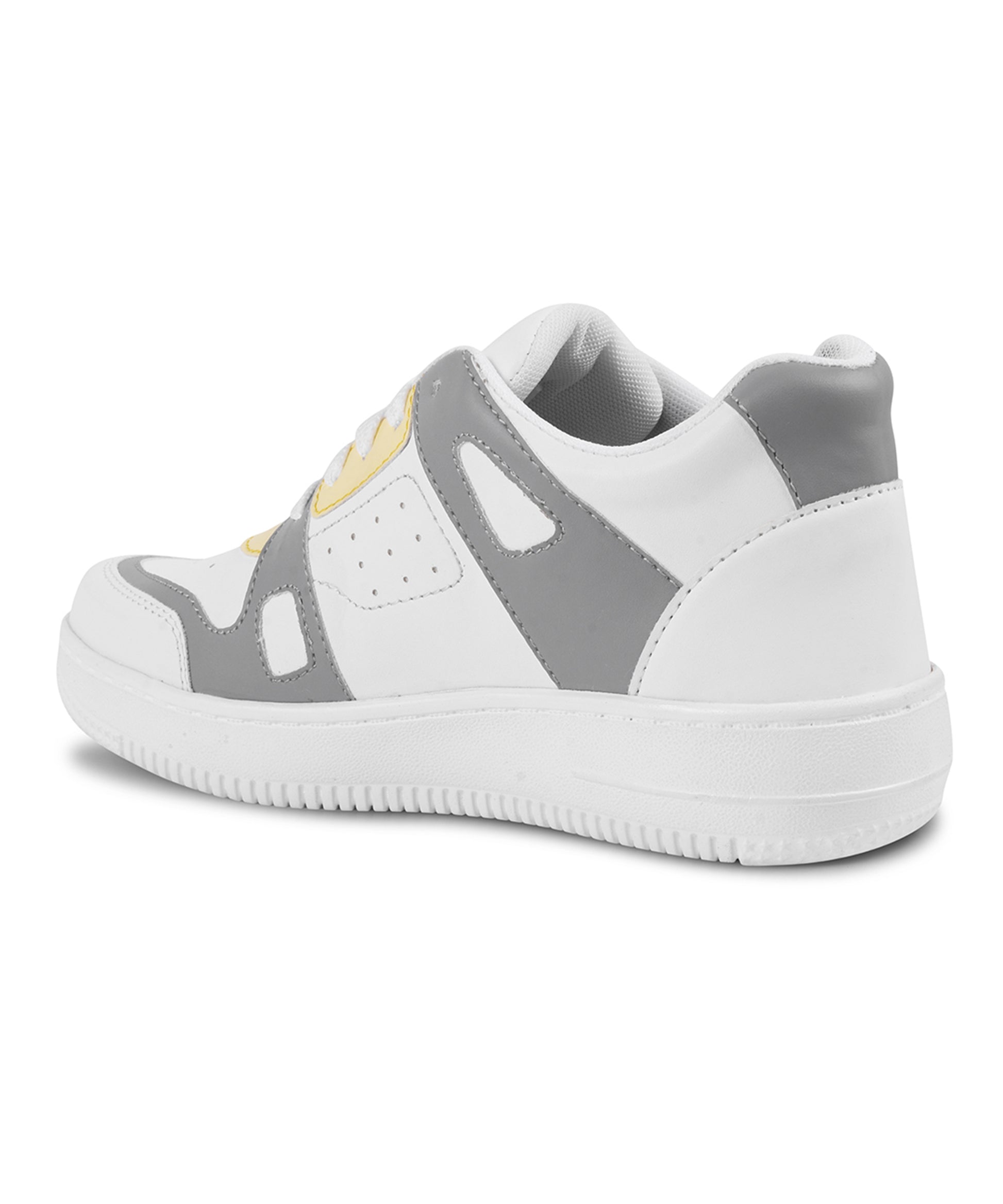 Jm Looks Women's White-Blue Sports Sneakers – Lightweight Running Shoes Grey