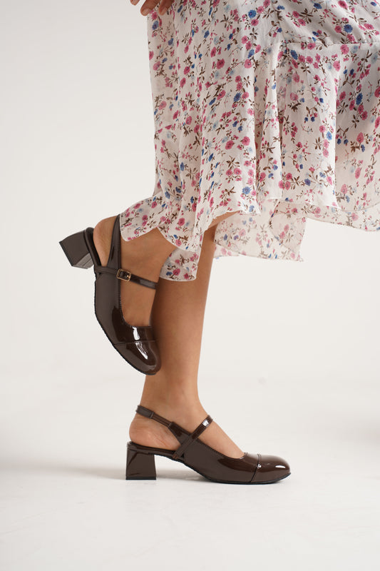 JM Looks Women's Closed-Toe Ethnic Flat Sandals | Traditional Slip-On Footwear Brown