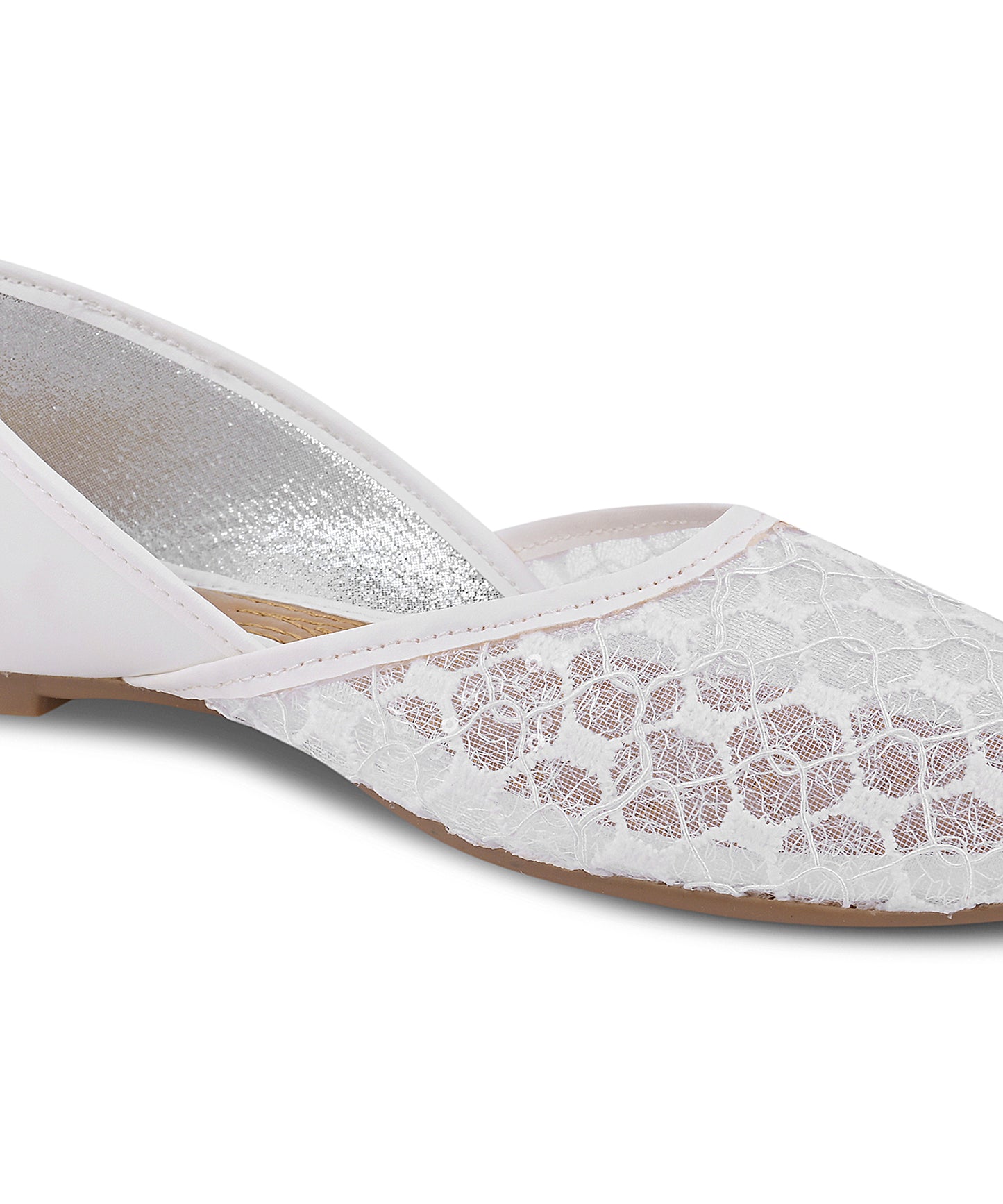 Elegant Mesh Lace Wedge Heels