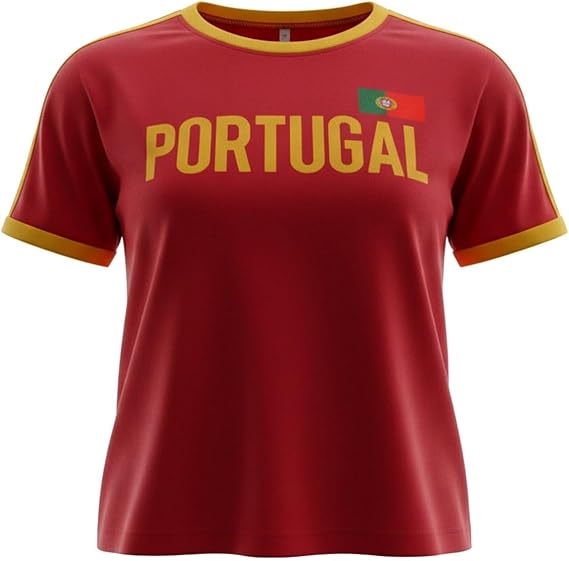 Round neck t shirt for women maroon with yellow contrast trim and bold letter print