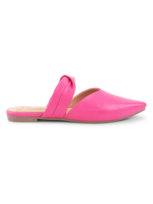 JM LOOKS | Backopen Strapped Bellie Flat Sandals for Women & Girls Pink