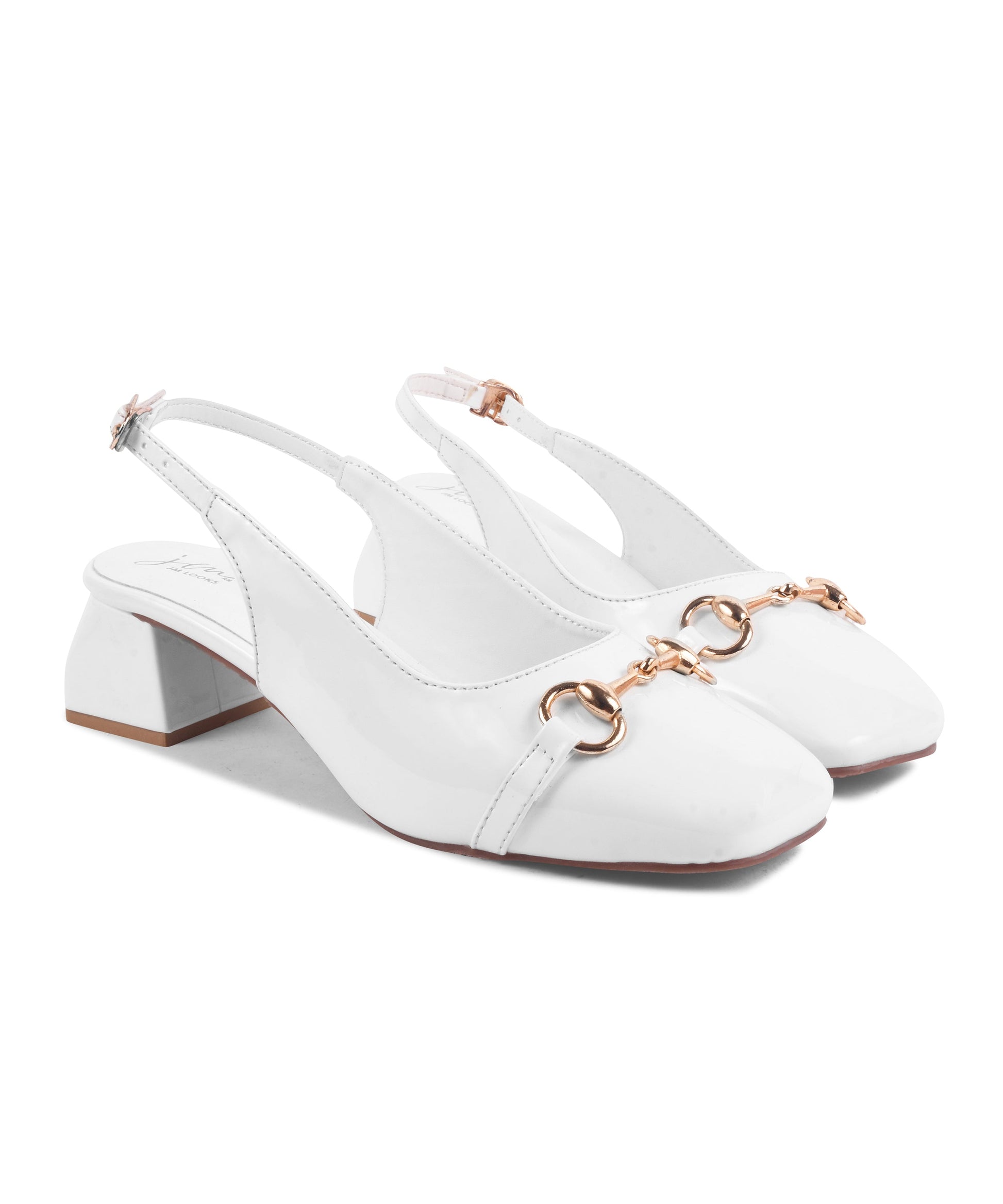 Black Stiletto Pumps for Women | Office Heels | JM Looks White
