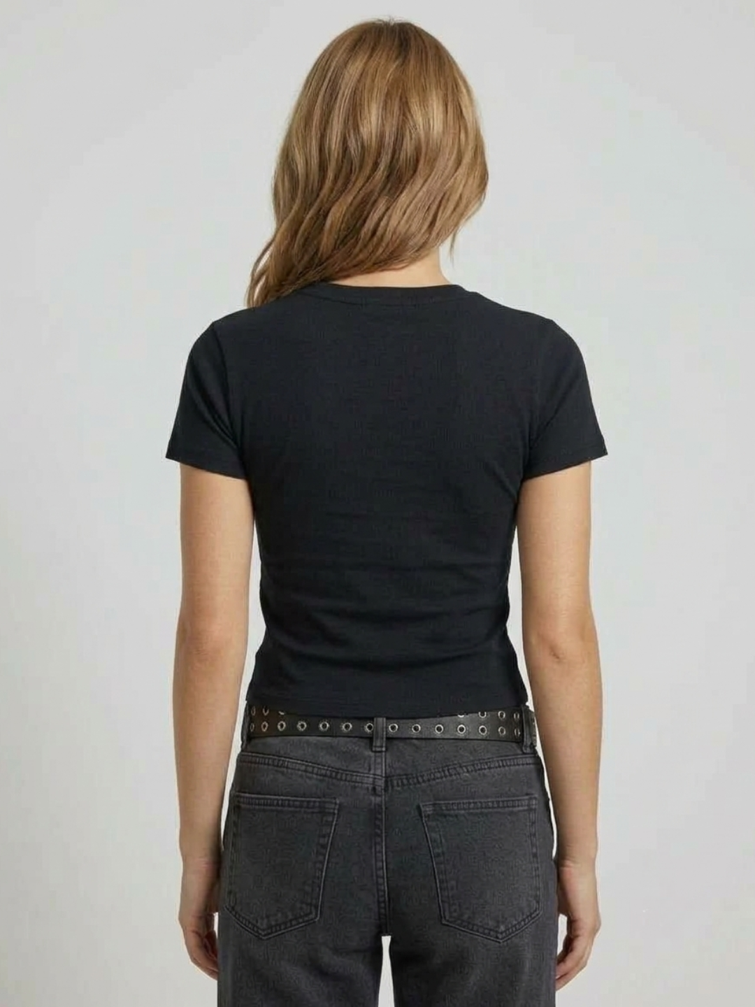 JM Looks Women Black Automotive Graphic Crop T-Shirt – Sports Car Print