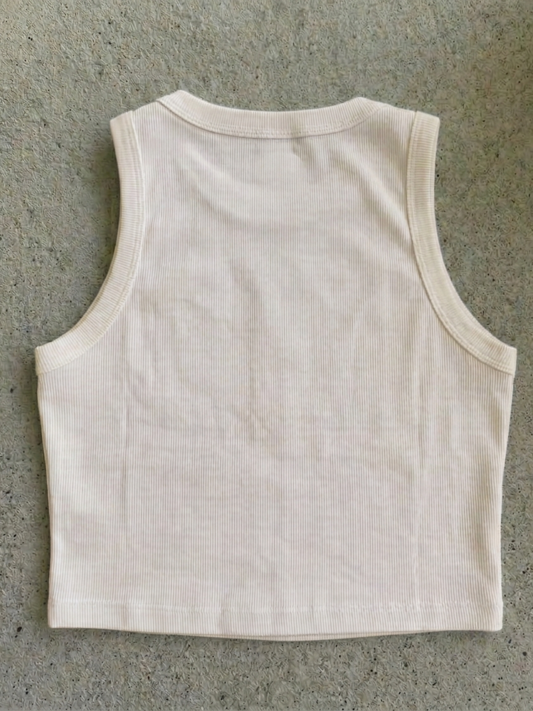 JM Looks Women Off-White Ribbed Tank Top – INSTINCT Snake Graphic