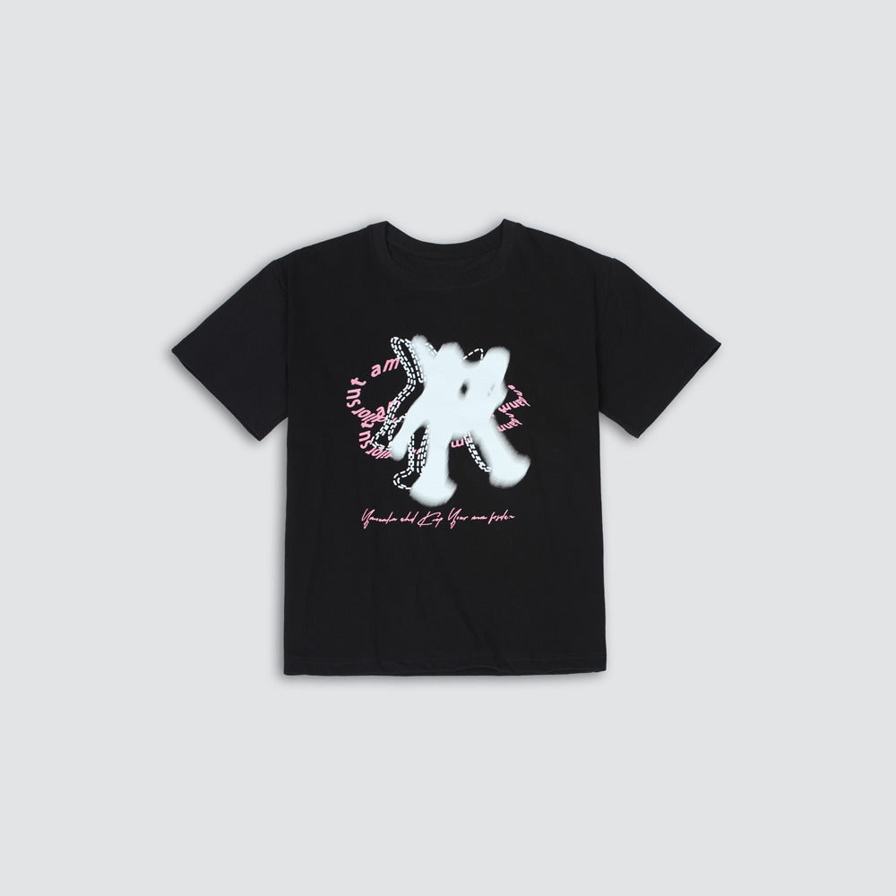 Black Oversized Graphic Printed T-Shirt