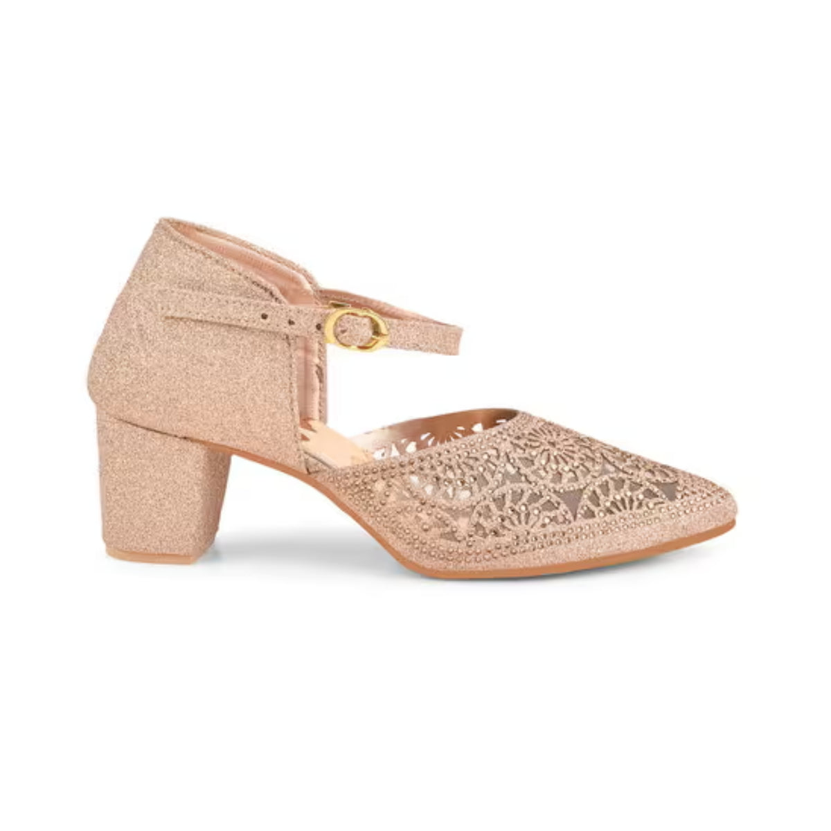 Buckle Strap Mules Block Heel for Women & Girls at JM LOOKS Sultan