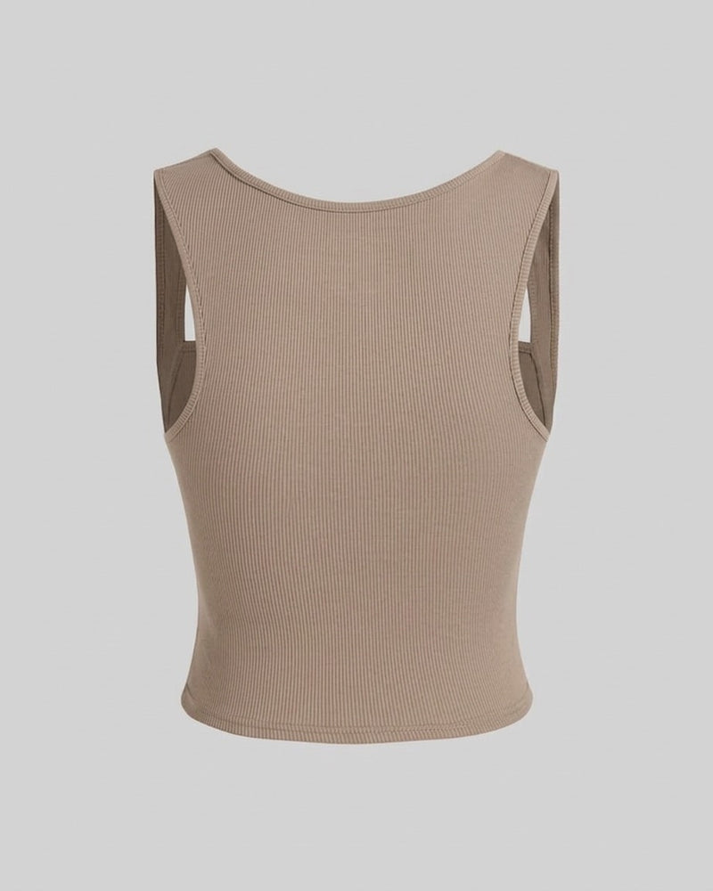 Soft Contour Ruched Tank Top