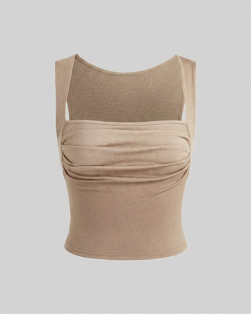 Soft Contour Ruched Tank Top