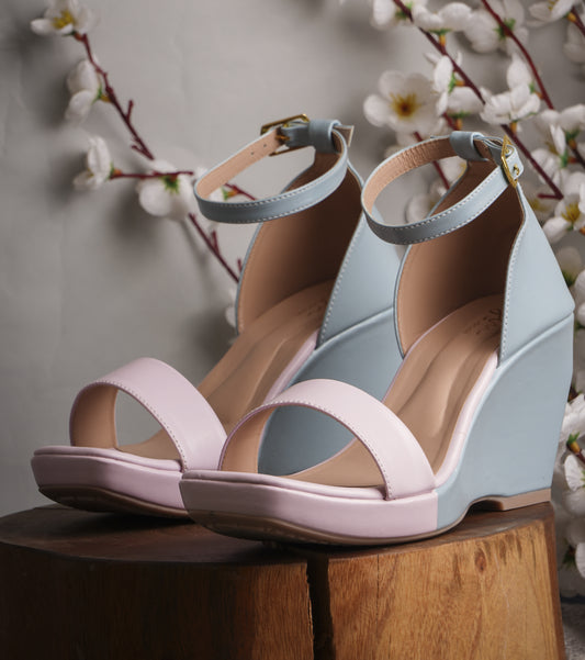 Buy Online Open-Toe Heeled Sandals with Ankle-Strap | Women & Girls Multicolor